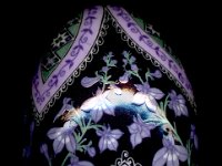 Pale Spiked Lobelial Ukrainian Easter Egg Pysanky By So Jeo